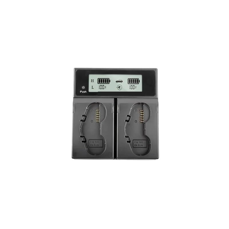 EN-EL4 EN-EL4a Caricabatteria Rapido Doppio, Compatibile Con Fotocamere Nikon, D2H D2Hs D2X D2Xs D3 D3S F6 MH-21(US)