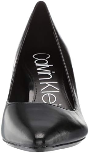 Calvin Klein Women's Nita Pump, Black Leather, 8 | Image 1