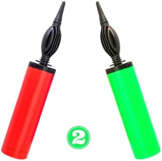 Balloon Pump Hand Machine Pack of 2 For Foil Balloons & Inflatable Toys Party Accessory Manual Pump (Multicolor)