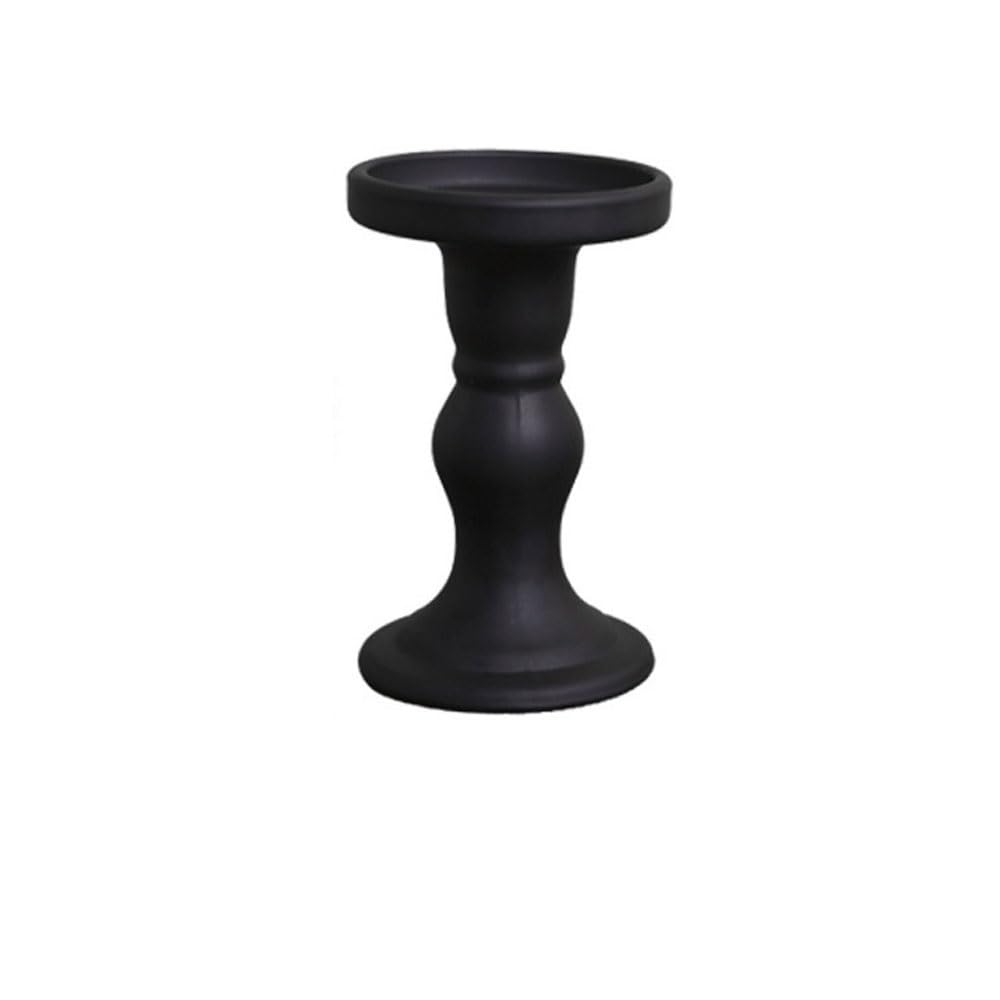 Candlelight Stand Black candlestick dining table atmosphere decoration ornament candle holder Candle Sticks Holder(Large)