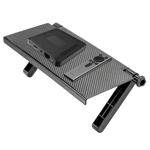 Estantería de TV - De Cable Ajustable para TV Montada En La Pared | Ninguna para Banco De Taladro para El Enrutador Consola De Juegos Jugador DVD | Estante Multimedia Flotante para Altohabla