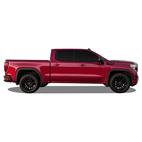 SlickMod Chrome Delete Blackout Vinyl Overlay for 2019-2023 GMC Sierra 1500 Window Trim (Gloss Black, 1. Window Trim)