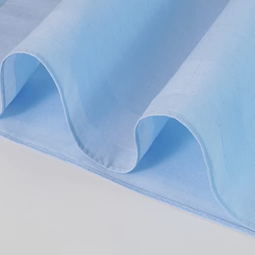 Image of HOULIFE Men's Cotton Handkerchiefs, Solid Color 60S Soft Cotton Hankies for Men Women 6 /12PCS 15.7 inchx15.7 inch
