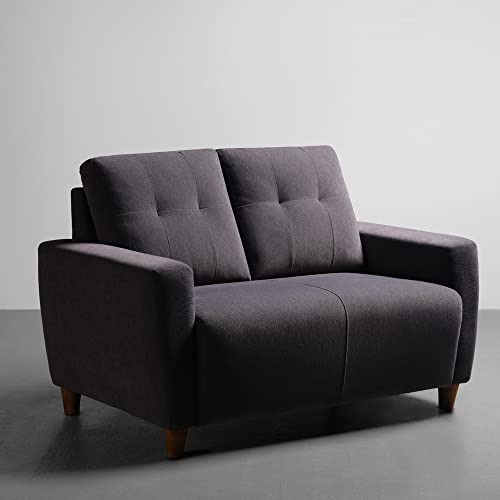 Image of Sleepyhead Yolo Designed by Duroflex - 2 Seater Sofa |Premium Fabric, Plush 3 Layer Cushioning |Modern Buttonless Tufted & Anti-Sag Comfort |Stylish & Durable |3 Years Warranty - Sesame Grey