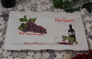 Lorren Home Trends Olive Branch Porcelain Square Plate, 10", Green