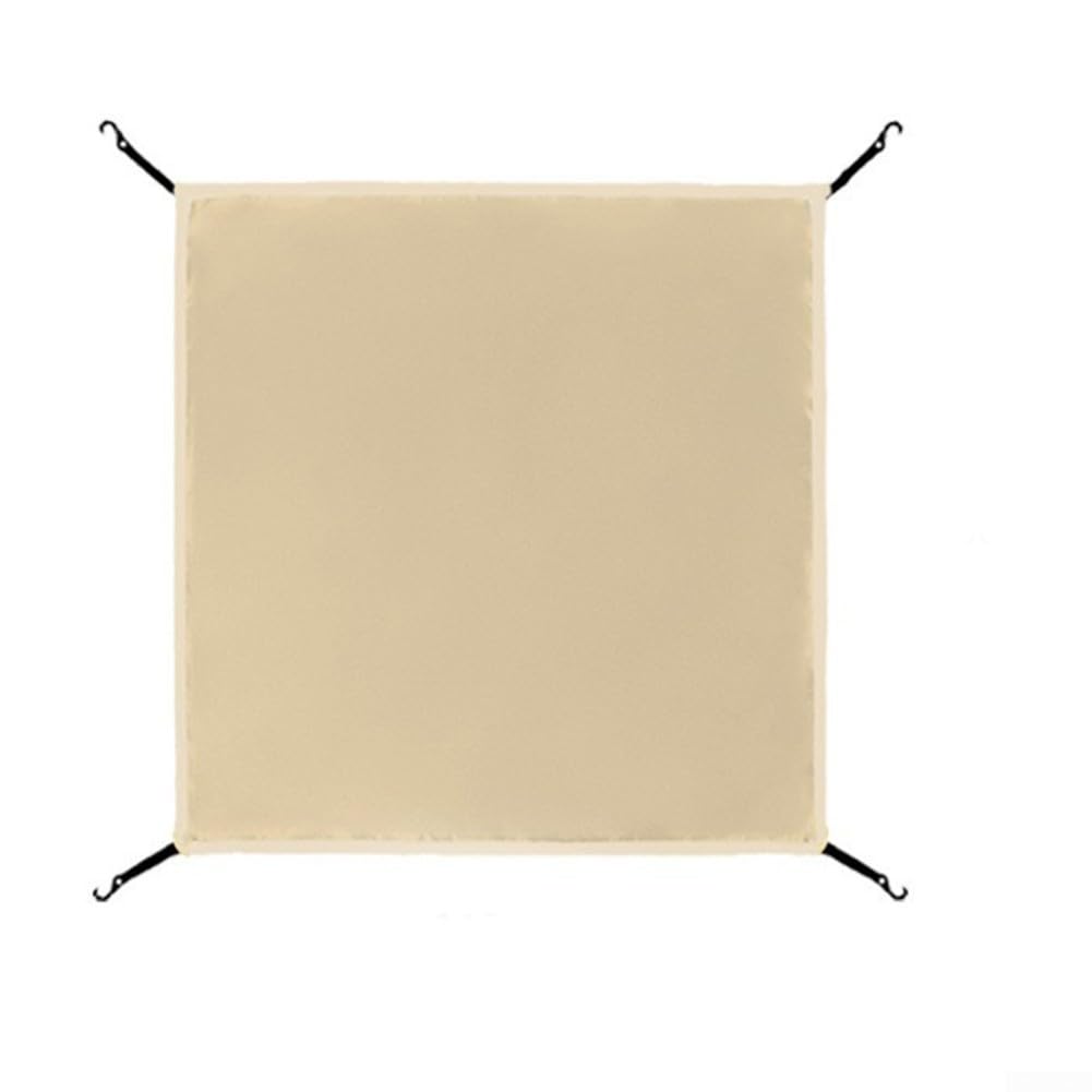 HEBEOT 3-4 Person Automatic Tent Tarp Tent Top Cover Lightweight Sunproof Portable For Backpacking Hiking Travel(110 * 110cm Beige)
