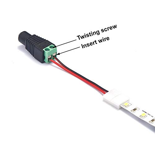 Electrical Equipments - 1000pcs RGBW LED Strip Controller 12V DC Power Connectors 5.5mm x 2.1mm Female Male Jack Power Adapter Plug For CCTV Camera - (male female plug, Line Connector, Pins: 2P)