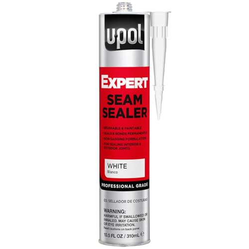 U-Pol Expert Seam Sealer Automotive Sealant & Adhesive Paintable Ideal for Body Panels Windows & Doors White 10.5 oz