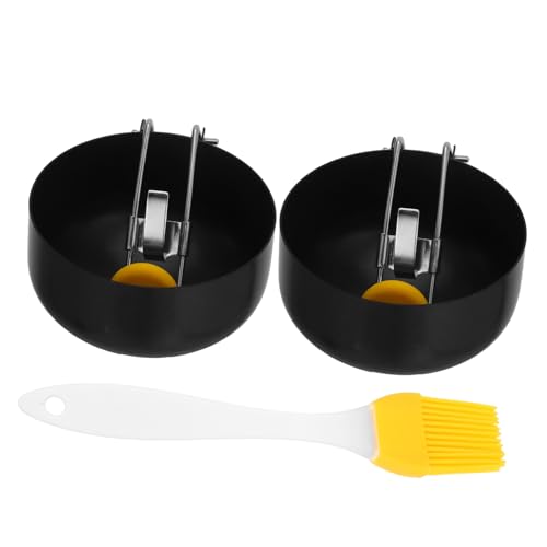 Unomor Stainless Steel Egg 2 Pack Poached Egg Maker Non-stick Heat Circle Shapers Versatile Cooking Tool Easy to Clean