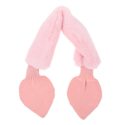 Cartoon Pattern Boys and Girls Scarf Plush Fur Neck Warmer Winter Boy Girl's Headwear