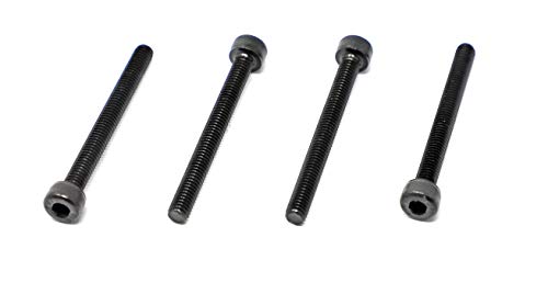 Image of iexcell 50 Pcs M4 x 40mm Thread Pitch 0.7 mm Alloy Steel 12.9 Grade Hex Socket Head Cap Screws Bolts Kit, Black Oxide Finish