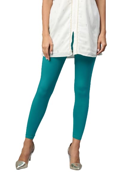 GenericClassic-Fit Cotton Leggings for Women, Premium Women's Leggings for Endless Style and Comfort (Teal Green)