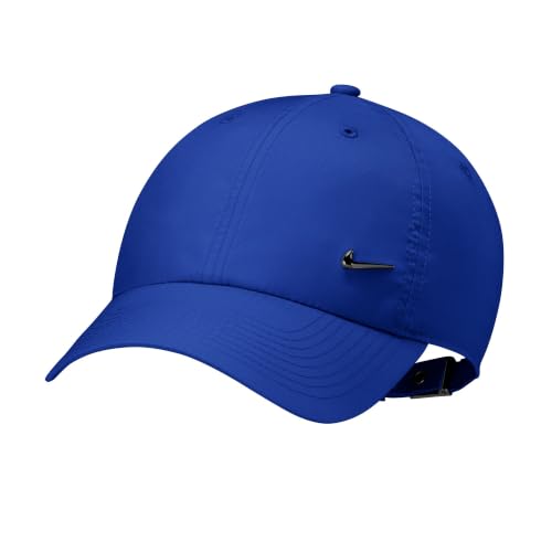 Image of Nike Unisex Adult Dri-FIT Club Unstructured Metal Swoosh Cap Hat | Mens and Womens