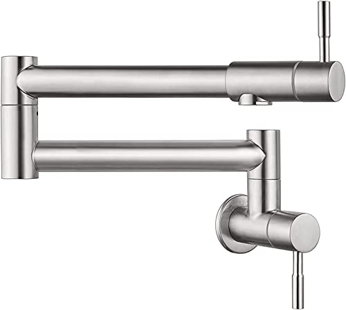 Grifo de la cocina tipo plegable de pared y grifo mezclador de fregadero con caño articulado