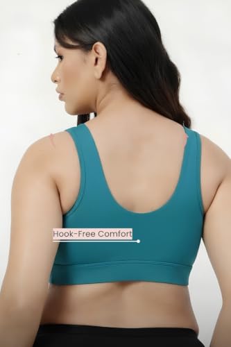 Image of ZELENA Maternity Padded Bra | Removable Cups, Broad Waistband | Soft Stretchable Modal Fabric | Easy Pull Nursing Bra for Pregnancy and Breastfeeding