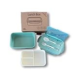 Nuestra bento box está disponible en tres diferentes colores: Rosa, Verde menta y Beige con un diseño práctico para transportar tus alimentos sin fugas ni mezcla de sabores.