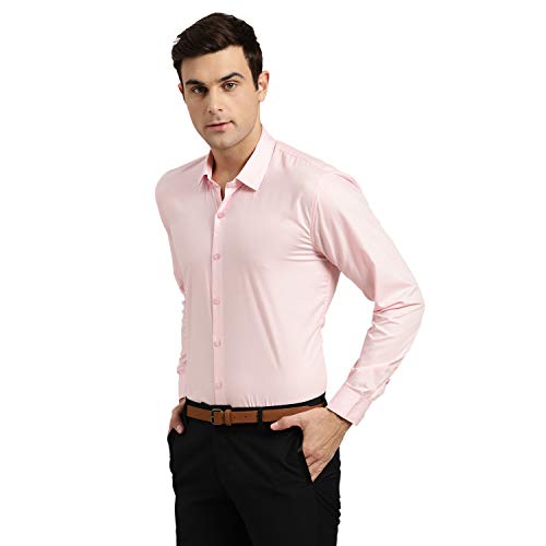 Image of SOJANYA Men's Cotton Solid Regular Fit Shirt