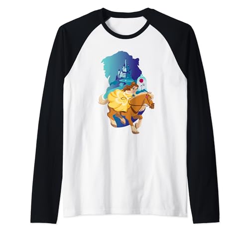 T-shirt Belle et Phillipe Disney Princess Adventure Ride Raglan Baseball