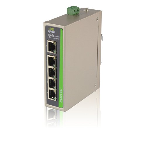 InHand Networks ISE1005D-5T-24 Unmanaged Industrial Ethernet Switch, 5-Port Entry-Level 10/100BaseTX
