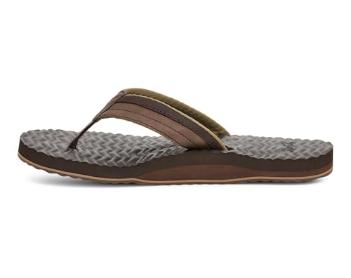 Sanuk Mens Ziggy Plush | Flip Flops for Men | Mens Sandals | Beach Sandals | Supportive & Lightweight | Comfort Footbed4