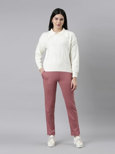Image of GO COLORS Solid Ultra Warm Kurti Pant for Women | Mid Rise, Warm tech