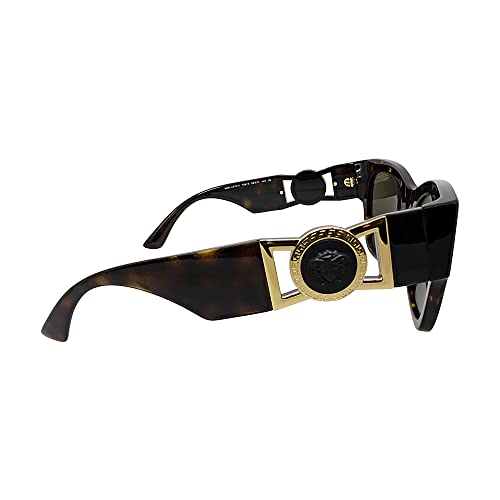 Versace VE 4415U 108/3 Havana Plastic Cat-Eye Sunglasses Brown Lens4