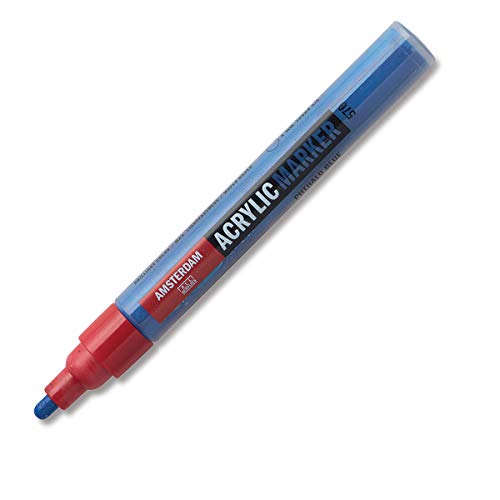 Amsterdam - Marker De Pintura Acrílica Punta 4 Mm Ámsterdam Azul Ftalo En Oferta Amsterdam Ac Rotulador 3-4Mm.570-Azul Ftalo