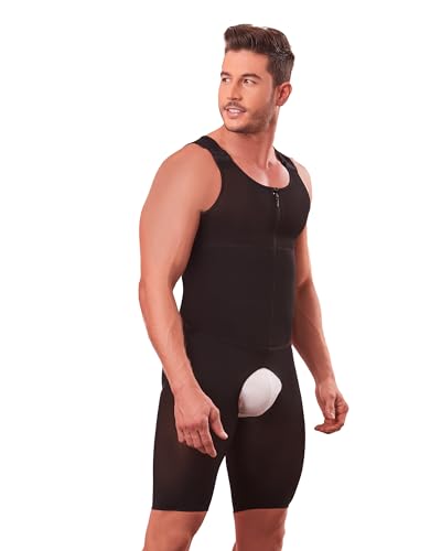 SHAPE CONCEPT Faja Colombiana Para Hombre 364 High Compression Mens Shapewear Knee Lenght with Frontal Zipper3