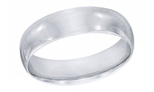 Jewel Zone US 5MM Polished Comfort Fit Wedding Band Ring in 14k Gold Over Sterling Silver