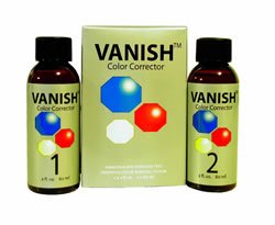 Vanish Corrector de color - Sistema de eliminación de color de cabello 2 partes, 2 botellas de 2 onzas