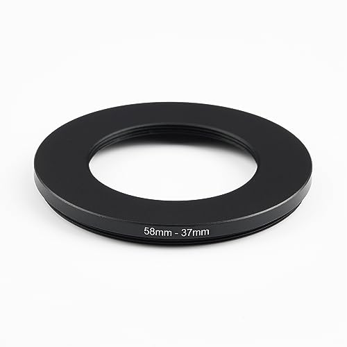 Image of 58mm to 37mm Step-Down Ring Filter Adapter,for All Brands UV ND CPL, Metal Ring Step-Down Rings Adapter Filter (58mm-37mm)