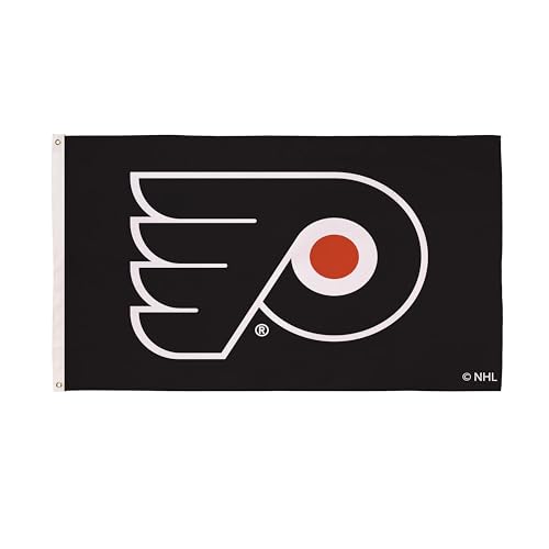 Team Sports America NHL Philadelphia Flyers 3 x 5 Outdoor Durable Flag with Grommets Heavy Duty Flag & Banner for Outdoor Garden Patio Indoor Wall Decor Works with Flag Poles for Outside House
