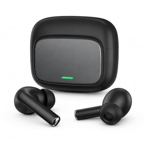 Image of AirBeat J9 True Wireless Earbuds Bluetooth 5.4, 40H Playtime, Deep Bass Sound, ENC Calling Mic, Touch Control, Type-C Fast Charging, Low Latency Gaming Earbuds for Android & iPhone