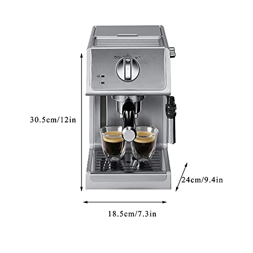 Kleiner Halbautomatischer Haushalts-Milchaufschäumer Mit Integriertem Mahlwerk Büro-Kaffeemaschine Espresso-Cappuccino – Bild 3