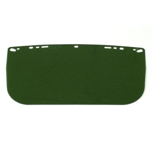 Flat acetate visor Dark Green