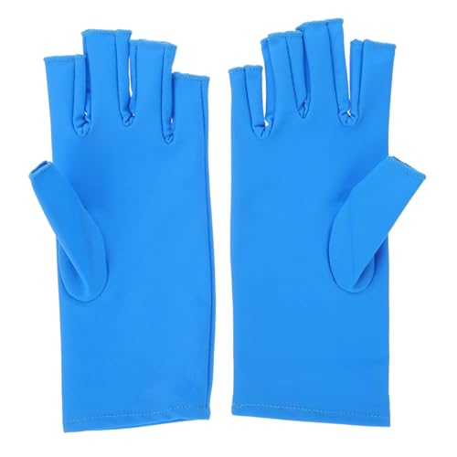Zerodeko Guantes Anti-uv para Manicura Guantes Sin Dedos de Spandex Cómodos y Resistentes Protección UV para Mujeres Tratamientos de Uñas