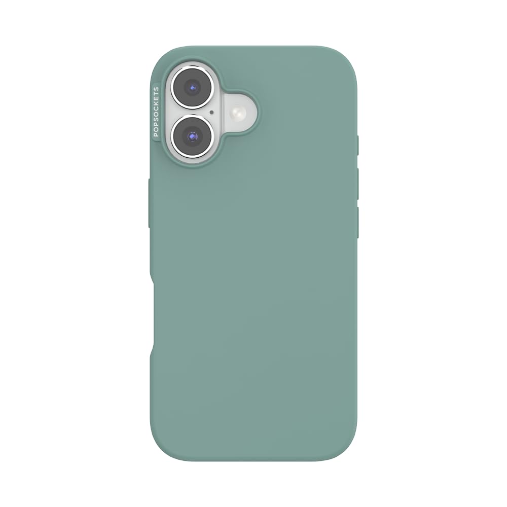 PopSockets iPhone 16 Case Compatible with MagSafe, Phone Case for iPhone 16, Wireless Charging Compatible, Case Only - Turquoise