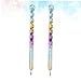 MUSISALY 2pcs Twisted Dotting Pen Colorful Rhinestone Picker Tool for Non-deformation Beads Applicator for Home School Use Durable Easy to Handle Design