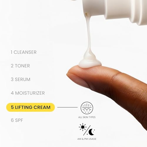 OKOA Skin Dual Action Lifting Cream Firming Anti Aging Moisturizer with Peptides & Botanical Extracts, Helps Improve Skin Elasticity and Reduce Fine Lines & Wrinkles, Daily Face Cream