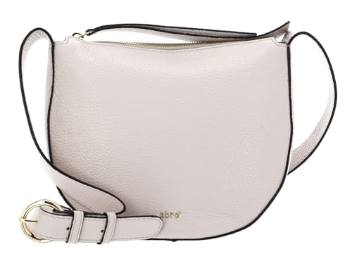Abro Leather Kaleido Lulu Crossbody Bag Small Beige