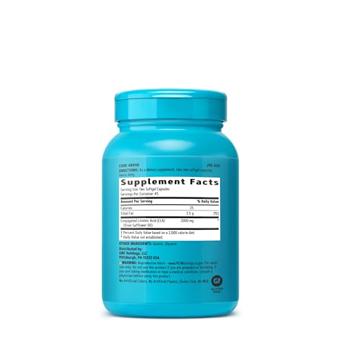 GNC Total Lean CLA, 90 Softgels, Supports Exercise and Muscle Recovery