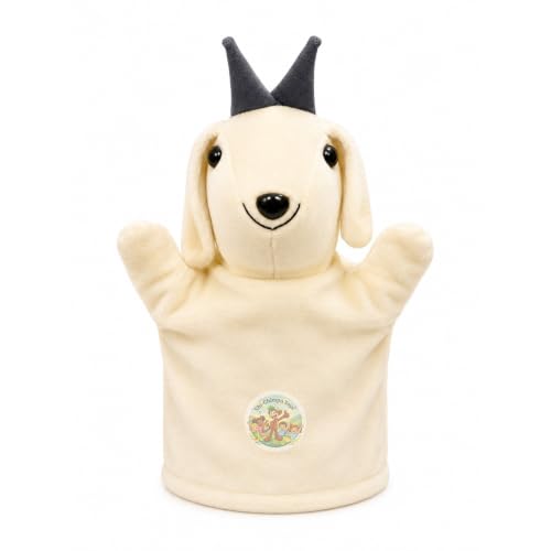 Image of Chi-Chimpu Toys's Goat Hand Puppet 22cm | Soft Plush Animal Puppet for Kids | Easy Hand Fitting Storytelling Toy | Creative Role Play, Imagination & Communication Skills