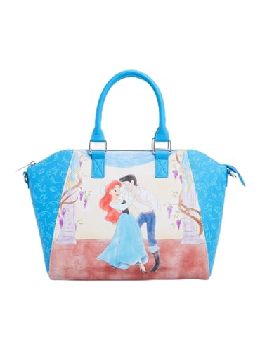Loungefly Disney The Little Mermaid Ariel & Eric Dancing Satchel Bag LIGHT BLUE NONE