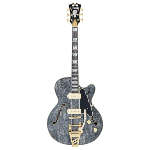 D'Angelico Excel 59 Shield Tremolo, Black Dog