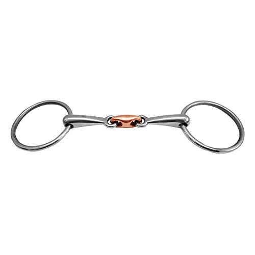 pnxq88 Snaffle Bit Ecuestrian Suministros Al Aire Libre Boca Accesorios Equipo de Entrenamiento de Caballos Anillo Suelto Durable Portátil Acero Inoxidable Profesional Mini Cover