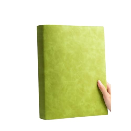 Carnet A4 pages vierges vert pour réunion et notes de bureau