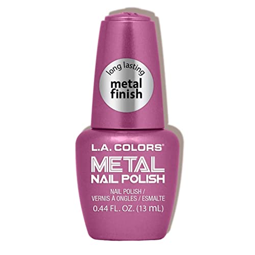 L.A. COLORS Metal Nail Polish, Rose Mimosa CNL152