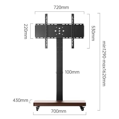 Soporte móvil con ruedas para TV de 32-65 pulgadas miniatura 2