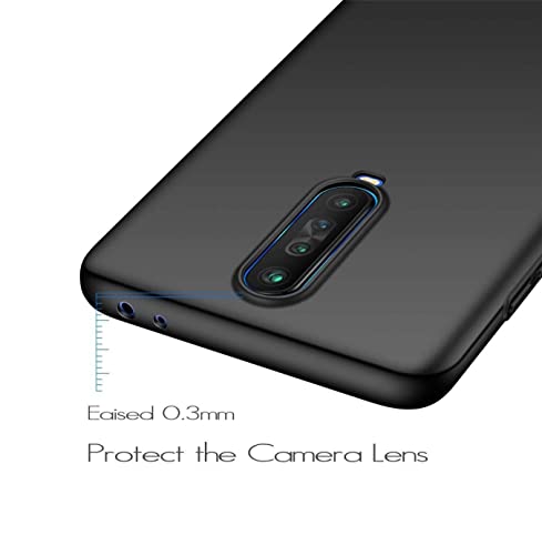 Image of Mobile Back Cover Case for Xiaomi Poco X2 (Silicone Case|CameraProtection|Black SC1510)