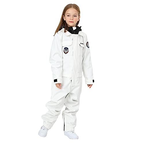 Image of HOTIAN Kids One Piece Snowsuits Girls Ski Suits Overalls Waterproof Insulated Snow Wear Outfits Snowboarding Jackets
